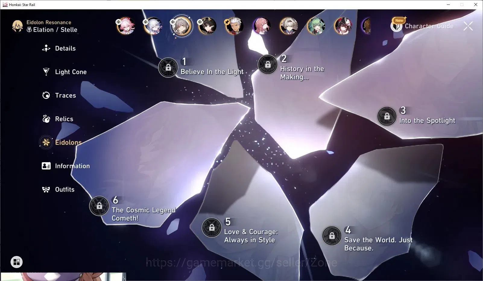 Honkai Star Rail Accounts ASIA|TL98|28 Lim|Evanescia L80 (204CDMG)+Sign LC S image 6