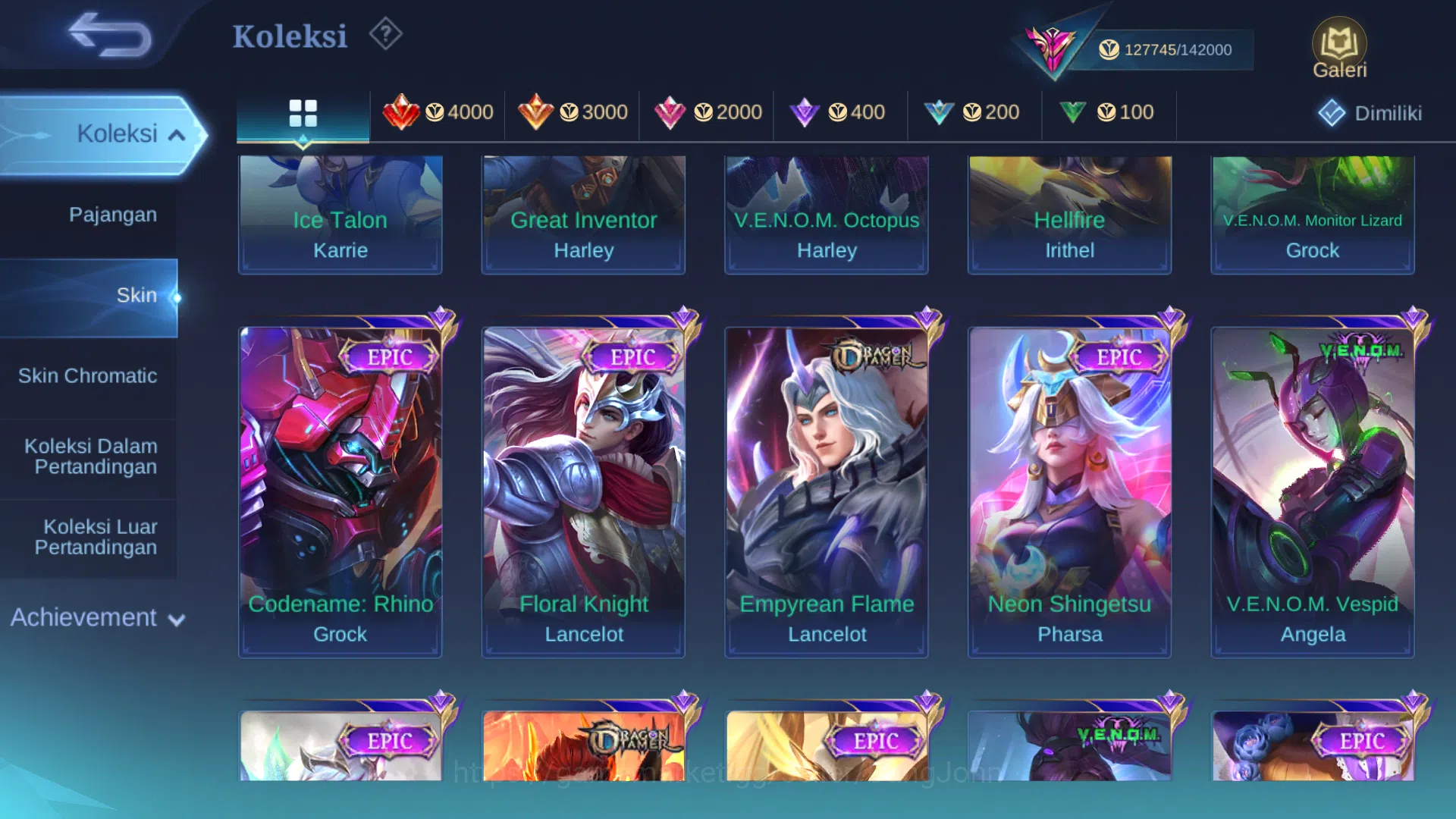 Mobile Legends: Bang Bang Accounts Hero 131|Skin 377|Legend Johnson|Aspirants Change| image 15