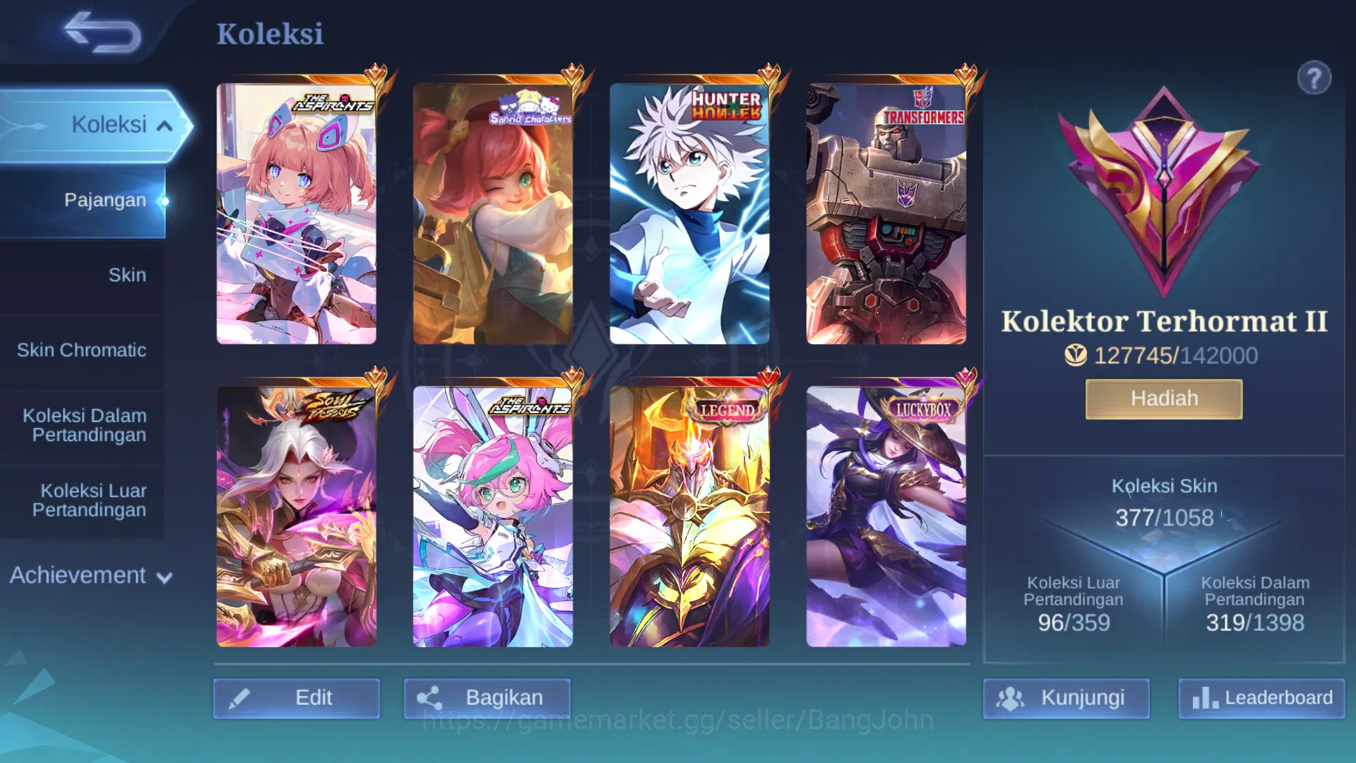 Mobile Legends: Bang Bang Accounts Hero 131|Skin 377|Legend Johnson|Aspirants Change| image 4