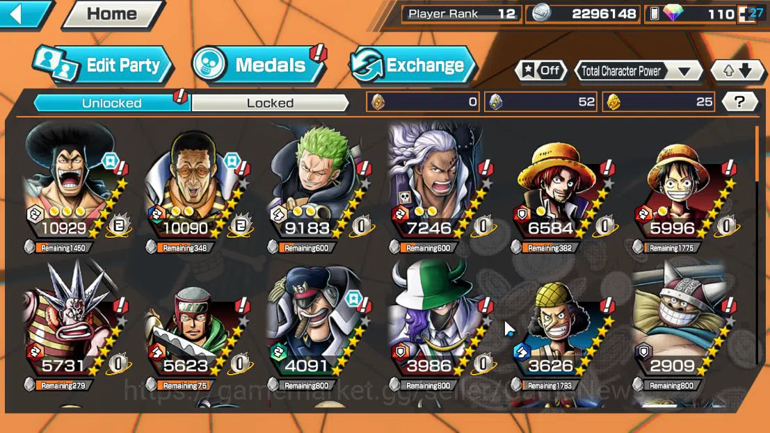 One Piece Bounty Rush Accounts Global|4 EX|[Borsalino,5Elder Saturn,GP Newgate,On image 4