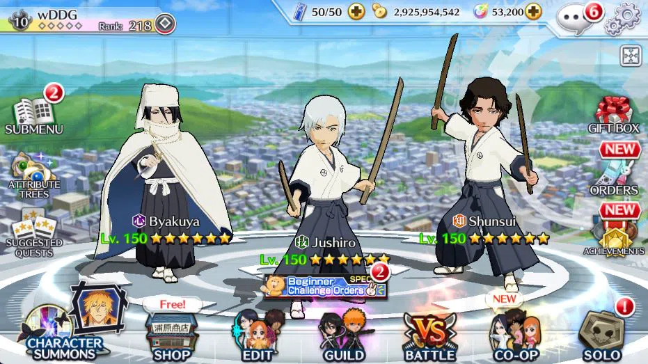 GLOBAL 53K Orb|Rukia 10Th, Kenpachi+Ichigo 9Th,SoulRaper (Shunsui,Jushiro), Jushiro TYBW25,Byakuya Renewed, Etc|KlabID|(BBS2492) Bleach: Brave Souls Mid-Tier GLOBAL 53K Orb|Rukia 10Th, Kenpachi+Ichigo 9Th,Sou image 1