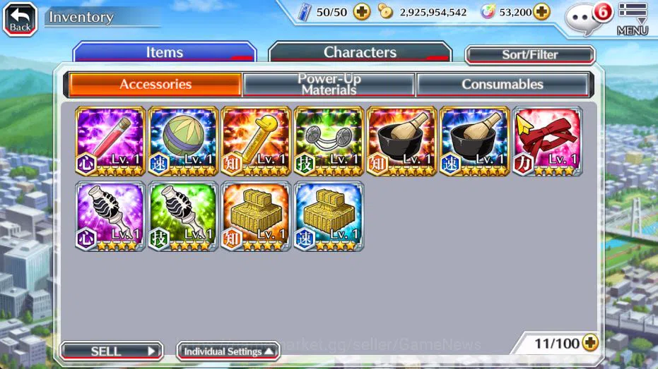 Bleach: Brave Souls Accounts Mid-Tier GLOBAL 53K Orb|Rukia 10Th, Kenpachi+Ichigo 9Th,SoulRaper (Shunsui,Jushiro), Jushiro 8