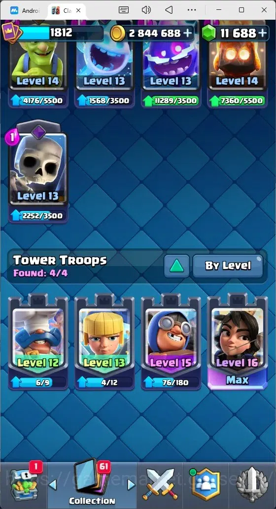 Clash Royale Accounts Mobile |Trophy 13701|11 Max Hero Cards|22 EVO Card image 13