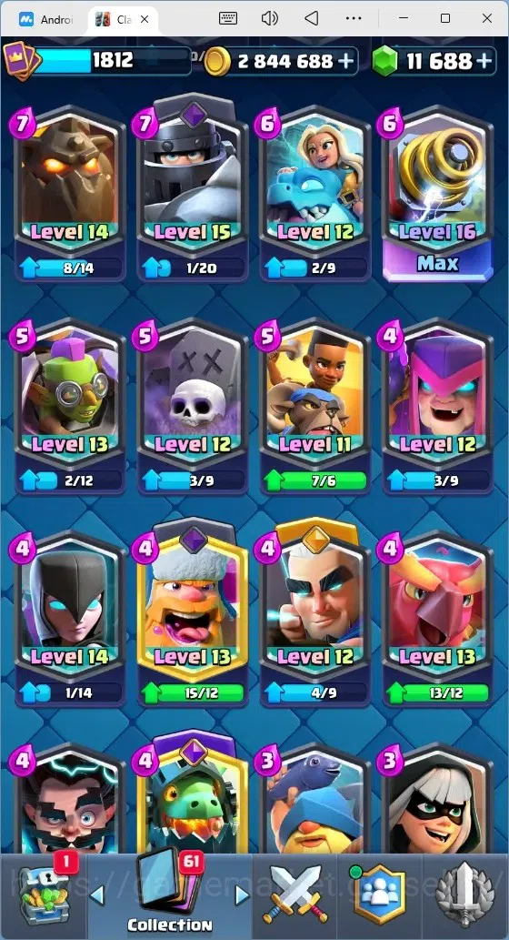Clash Royale Accounts Mobile |Trophy 13701|11 Max Hero Cards|22 EVO Card image 4
