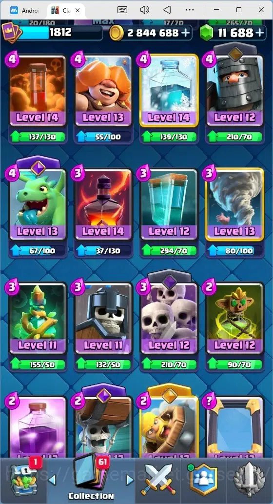 Clash Royale Accounts Mobile |Trophy 13701|11 Max Hero Cards|22 EVO Card image 7