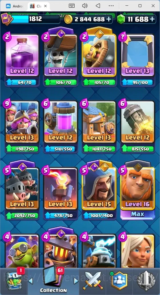 Clash Royale Accounts Mobile |Trophy 13701|11 Max Hero Cards|22 EVO Card image 8
