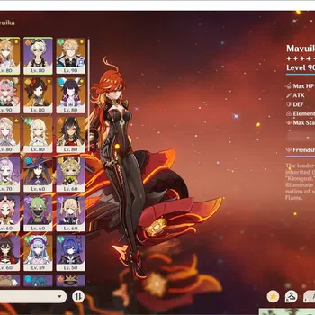 Genshin Impact Accounts Others ASIA|23 5*CHAR + 11 5*Wpn | Premium Mavuika (Mavuika, Klee, Yelan, Alhaitham, Nahida, Raiden