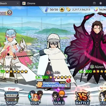 Bleach: Brave Souls Accounts High-End Global |888K BP+56K Orb|6K+ Acc Ticket|End