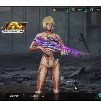 Blood Strike Accounts Collab Skin ASIA|ETERNAL M4A1 Blight Embrace|Colab AOT Katya Titan,M4A1 Batle of Faith|Ultra Melee
