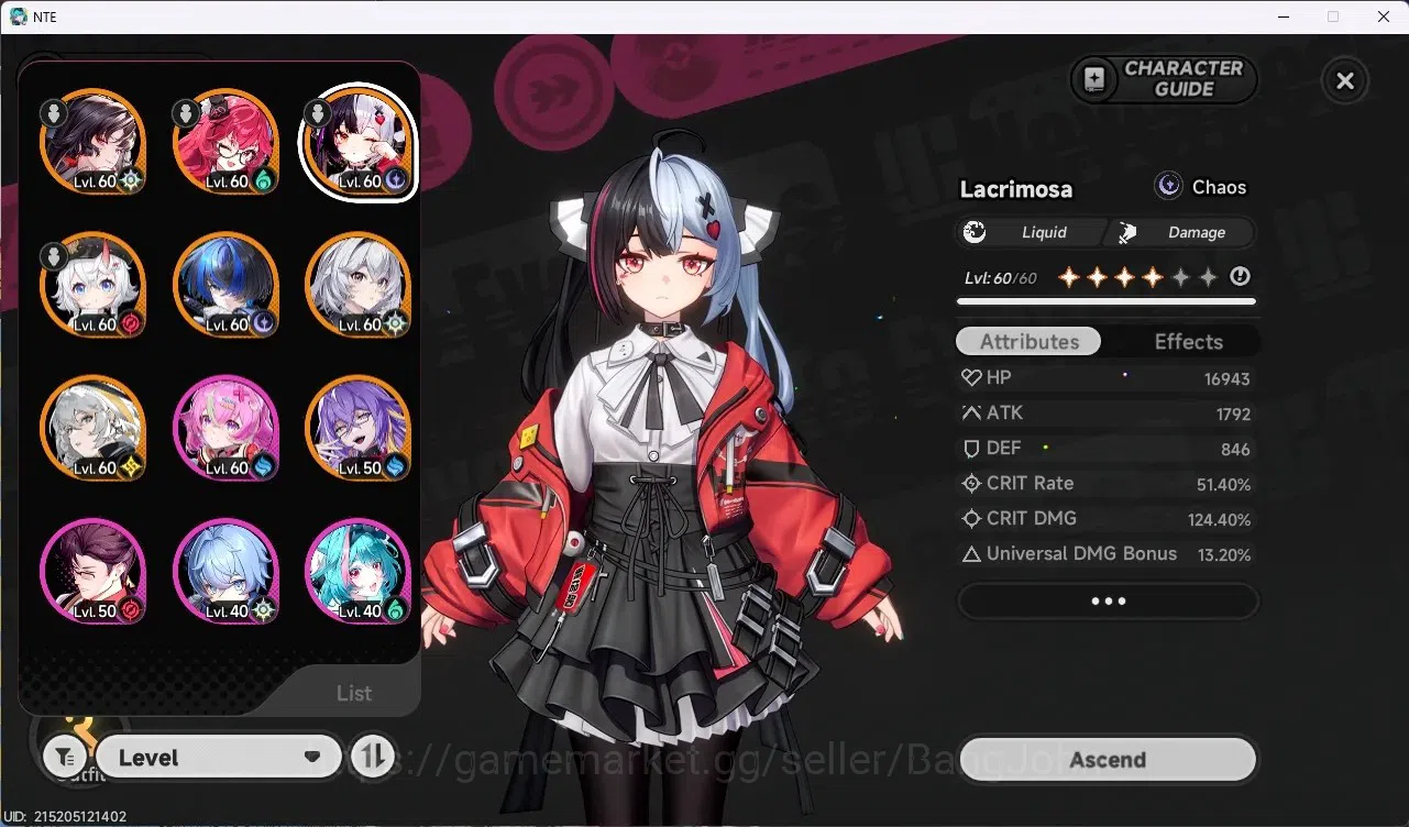 Neverness to Everness Accounts SEA | Lv 44 | 7 S-Class (Lacrimosa A1,Hotori)+Sign image 2