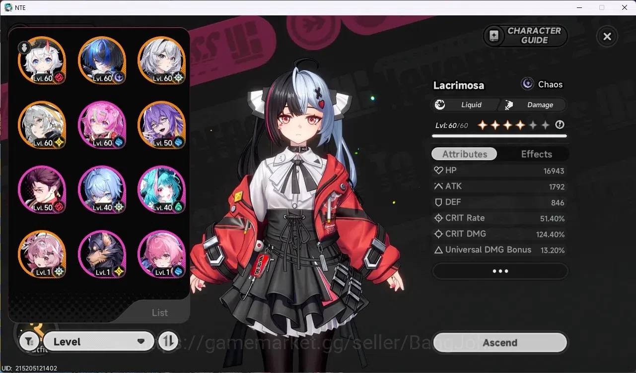 Neverness to Everness Accounts SEA | Lv 44 | 7 S-Class (Lacrimosa A1,Hotori)+Sign image 3