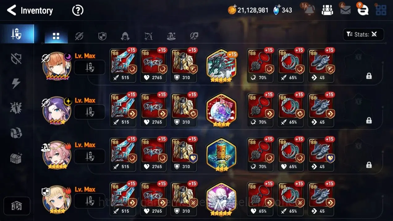 Epic Seven Accounts High-End Global Unverif|9ML(Iylnav, A.Elena,Ruele,LCBellona,Etc.)|PoH+Bless ON|Stigma 1.7K|Stove(ES776Z) 9