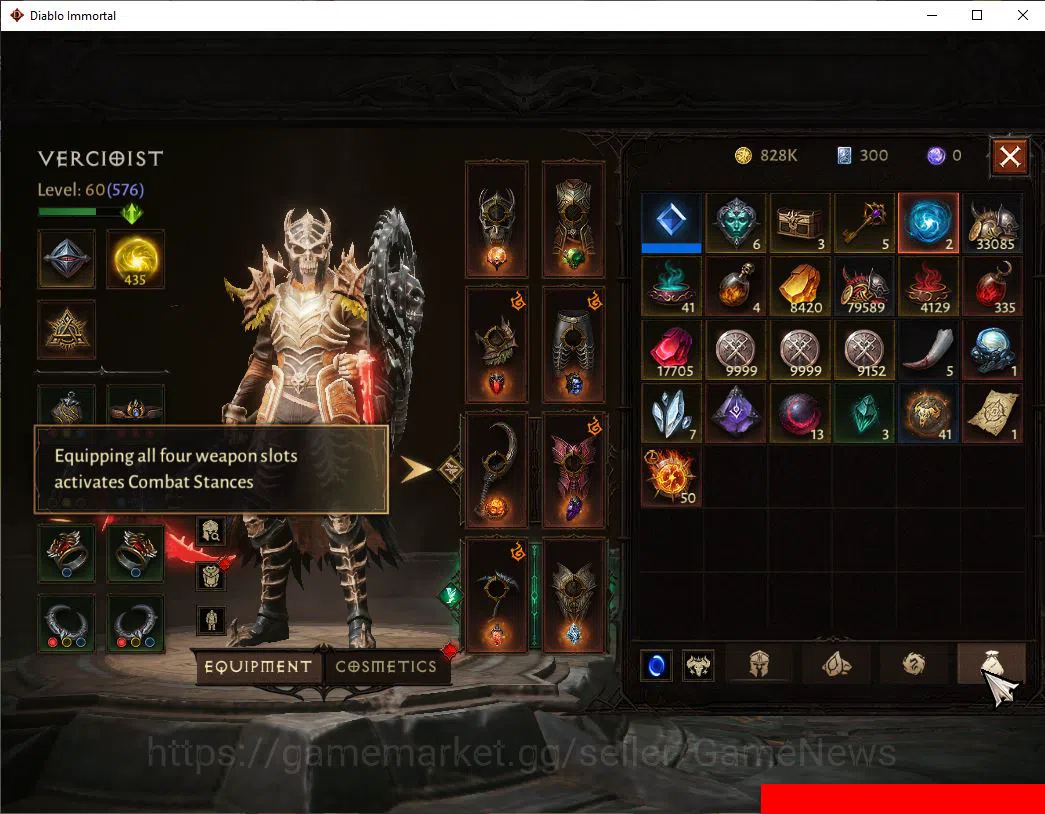 Diablo Immortal Accounts OCE-Azmodan|Lv60(576)|Necromancer|CR 32k|Reso 435| image 7