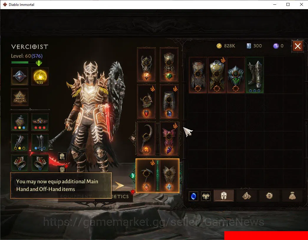 Diablo Immortal Accounts OCE-Azmodan|Lv60(576)|Necromancer|CR 32k|Reso 435| image 9