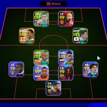 eFootball Accounts Legends & Iconic Players Android|Big Time Jude Bellingham|Show Time James Rodriguez,Lionel Messi|3 Epic
