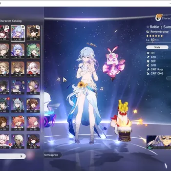 Honkai Star Rail Accounts Others Asia|TL 61|8 Limited|Robin Summer E2+Sign, Aventurine Waveflair,Archer,Sparkle,Huohuo