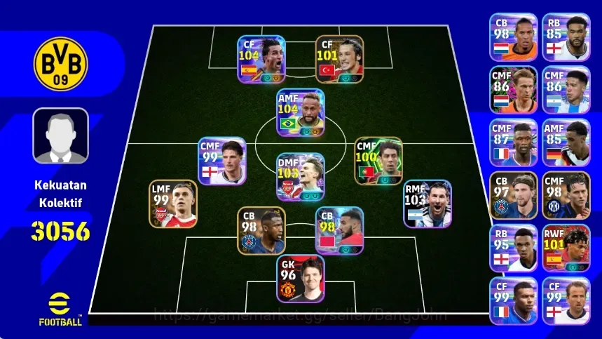 eFootball Accounts Legends & Iconic Players Androiod|PW3056|NeymarJr Show T,Ferran Torres Show T,Martin Odegaard Show T,Rui 1