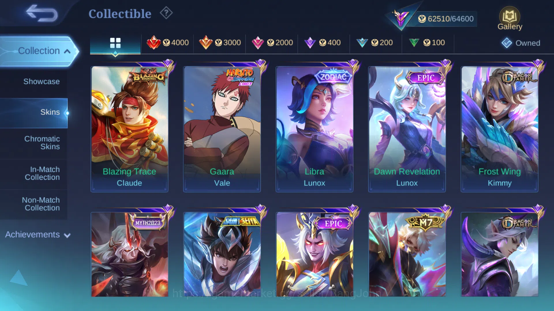 Mobile Legends: Bang Bang Accounts Hero 97 | Skin 234 | Prime Granger | Kof Karina |  image 10