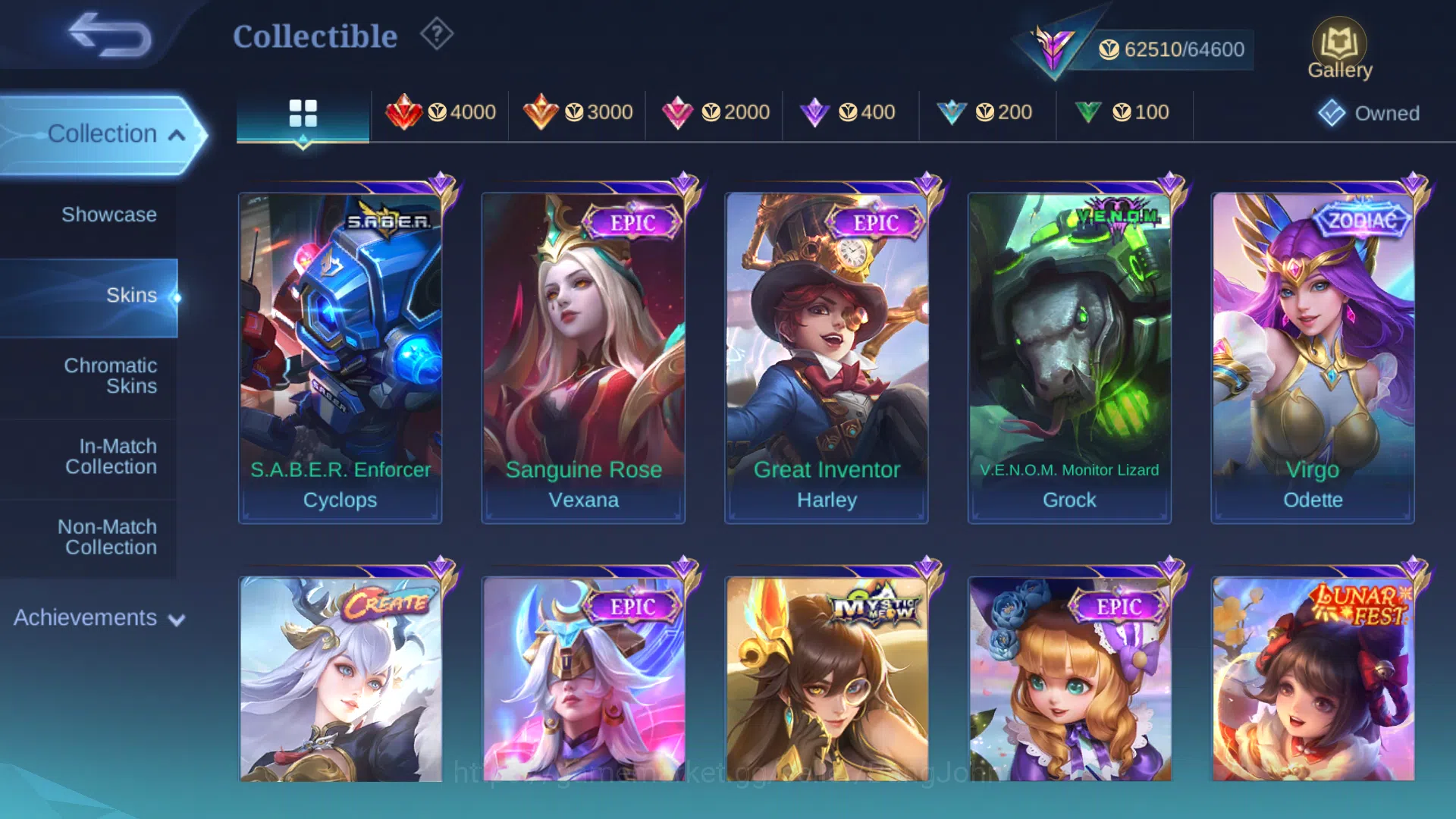 Mobile Legends: Bang Bang Accounts Hero 97 | Skin 234 | Prime Granger | Kof Karina |  image 12
