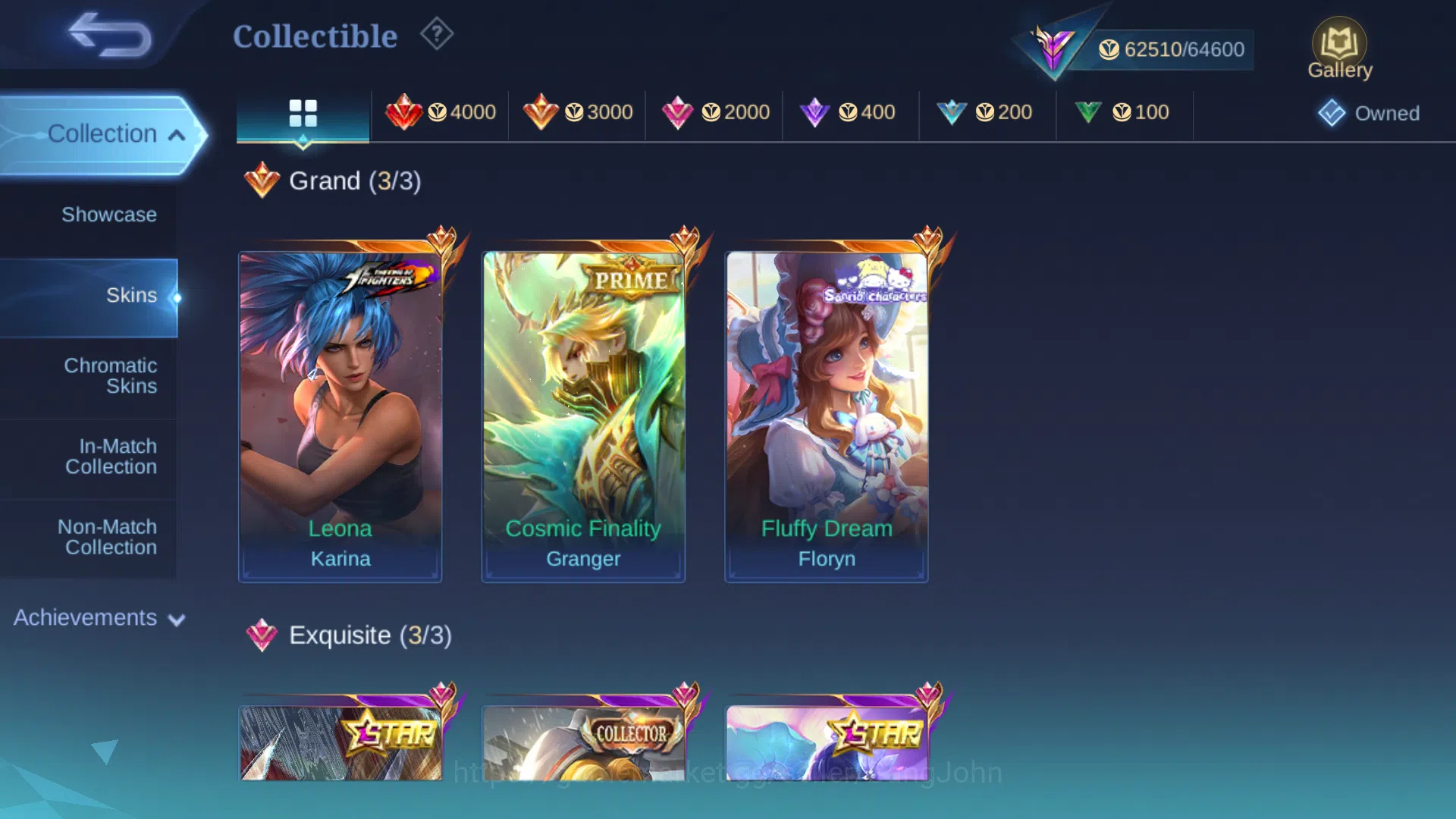Mobile Legends: Bang Bang Accounts Hero 97 | Skin 234 | Prime Granger | Kof Karina |  image 16