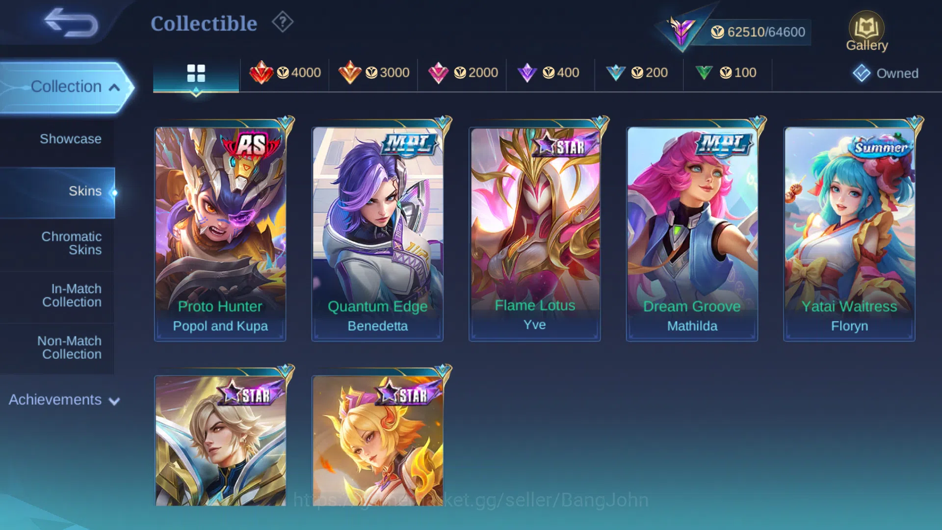 Mobile Legends: Bang Bang Accounts Hero 97 | Skin 234 | Prime Granger | Kof Karina |  image 5