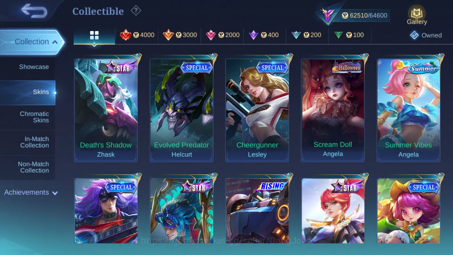 Mobile Legends: Bang Bang Accounts Hero 97 | Skin 234 | Prime Granger | Kof Karina |  image 6