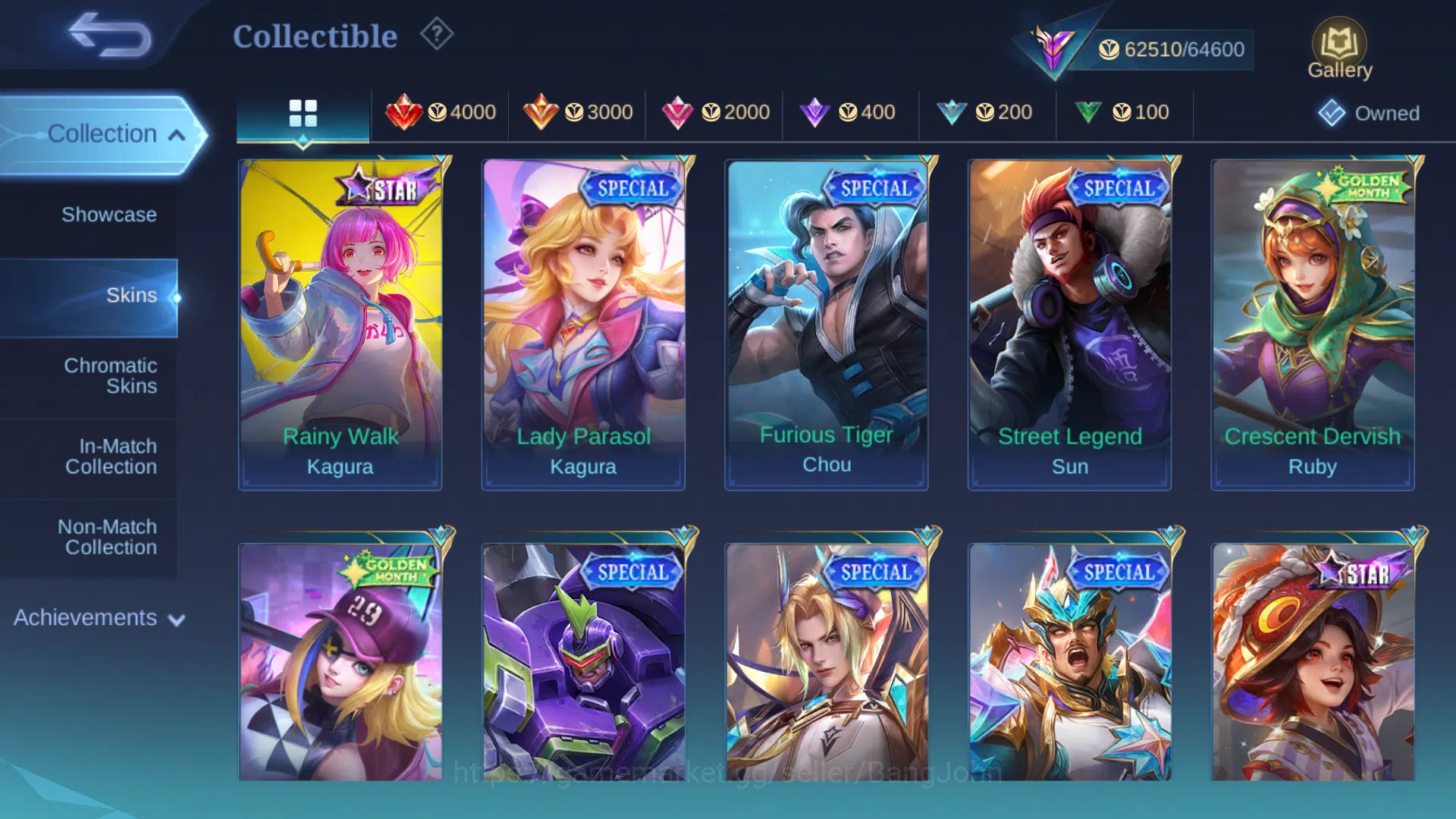 Mobile Legends: Bang Bang Accounts Hero 97 | Skin 234 | Prime Granger | Kof Karina |  image 7