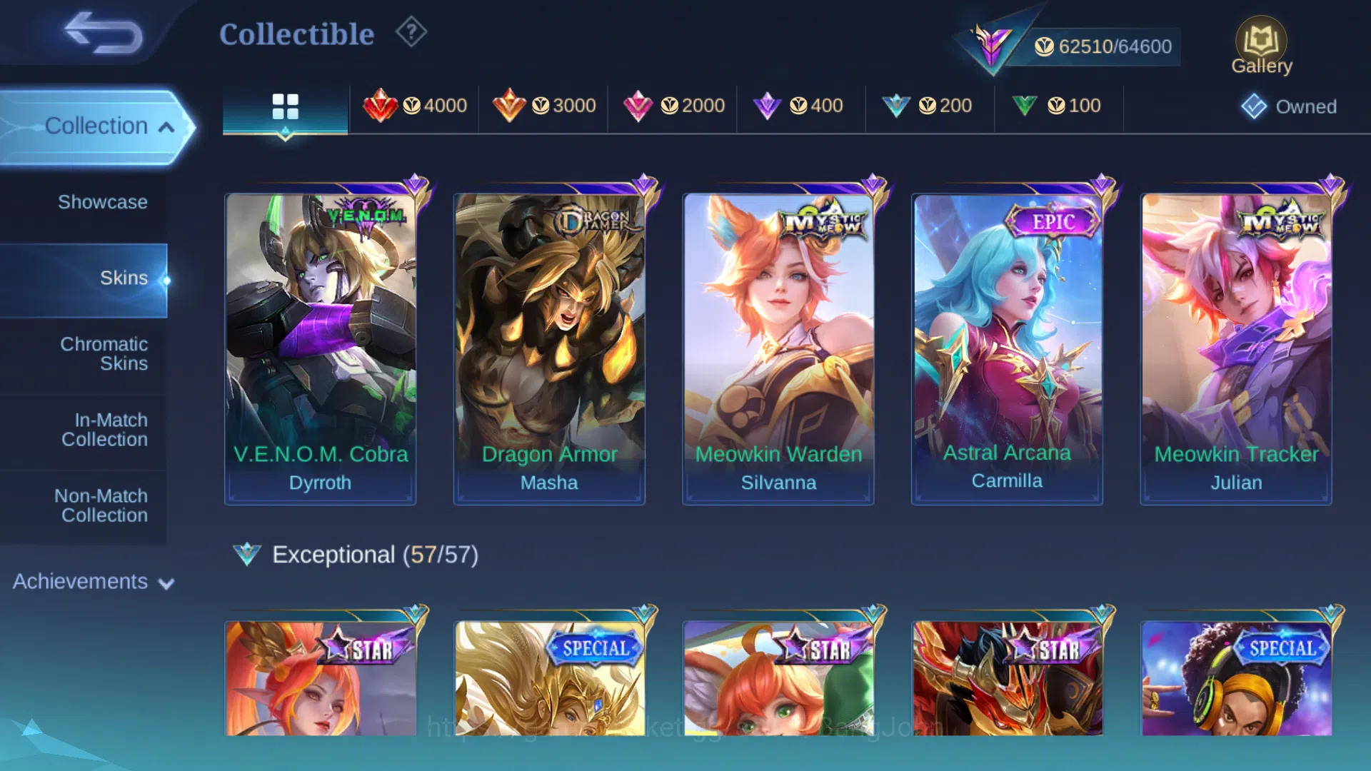 Mobile Legends: Bang Bang Accounts Hero 97 | Skin 234 | Prime Granger | Kof Karina |  image 8