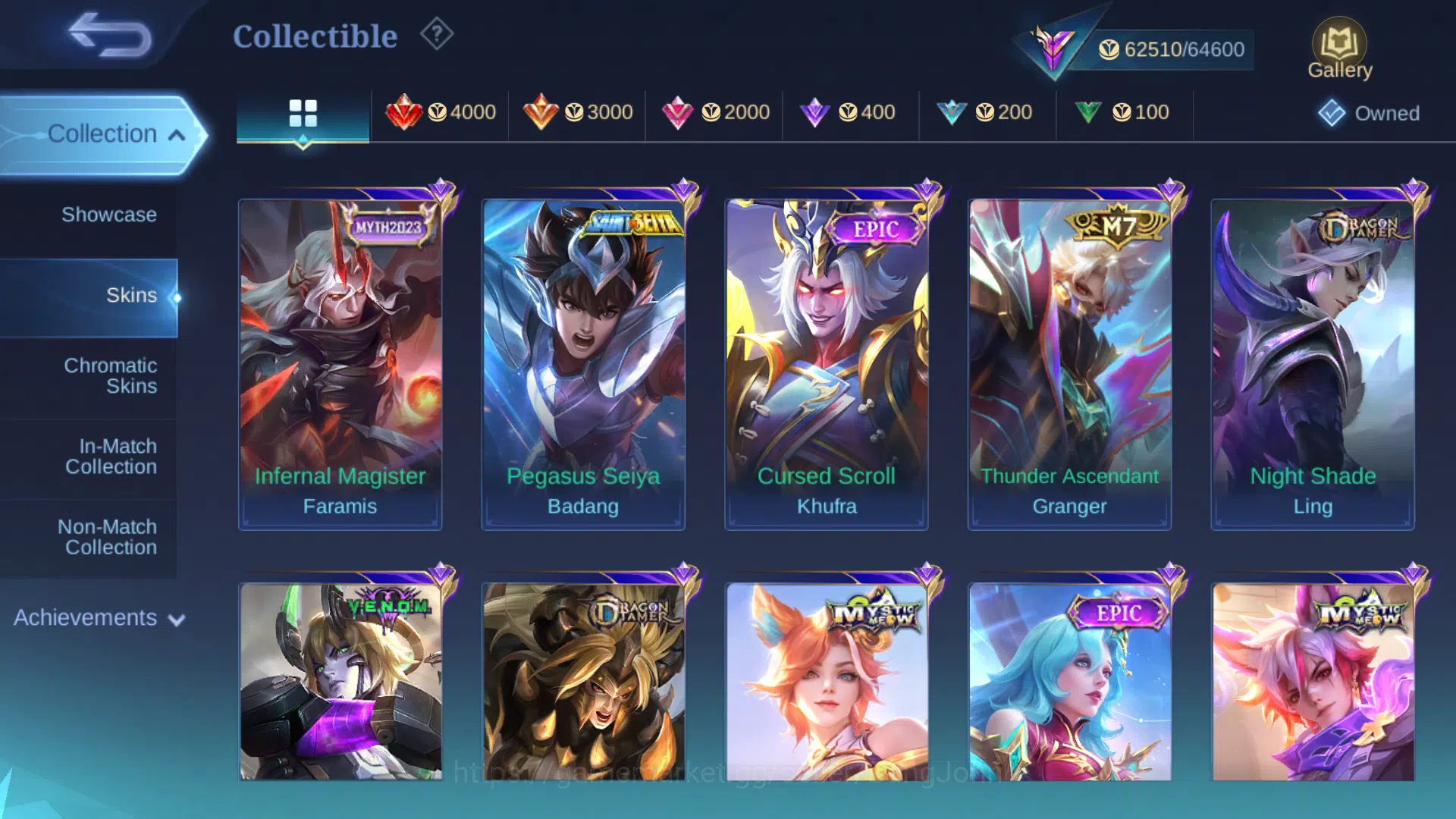 Mobile Legends: Bang Bang Accounts Hero 97 | Skin 234 | Prime Granger | Kof Karina |  image 9