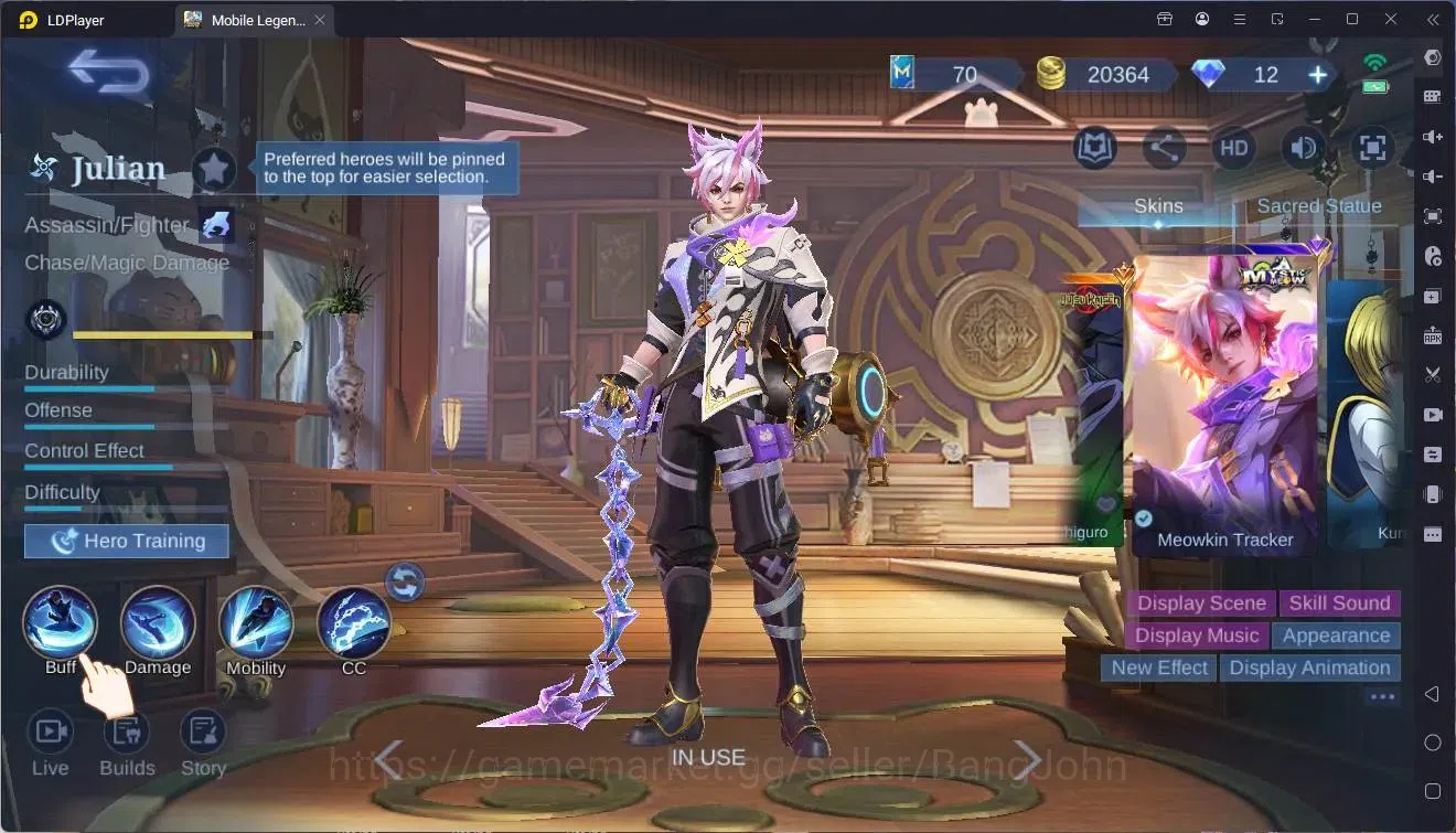 Mobile Legends: Bang Bang Accounts Global|Hero 87 Skin 150|Expert|Naruto Vale|Saint S image 6