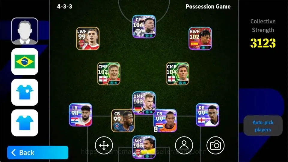 eFootball Accounts Android|PW 3123|Kylian Mbappe ShowT,David Raya Sho image 3