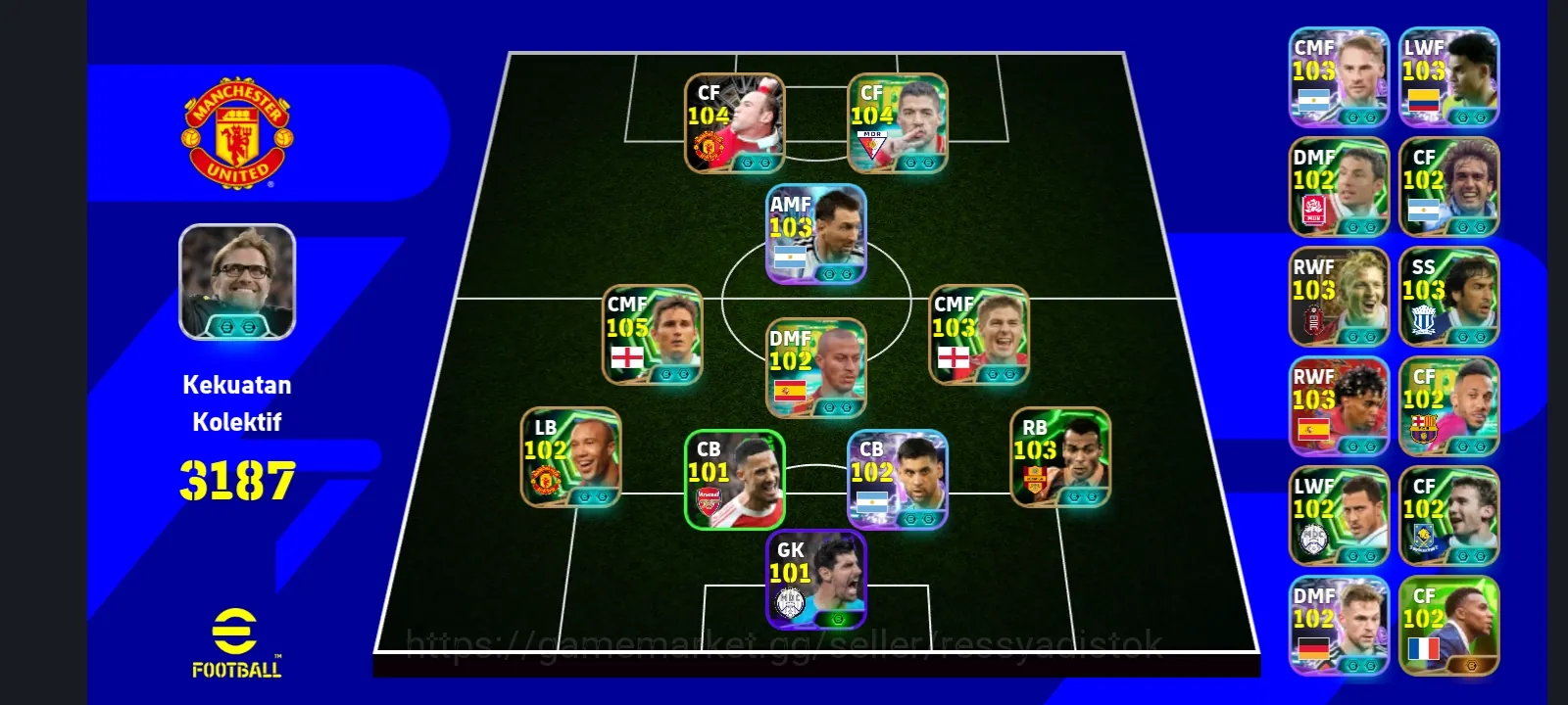 eFootball Accounts Legends & Iconic Players COLECTIVE 3187+ | F LAMPARD x S GERARD x T ALCANTARA x CAFU,READY TO 1