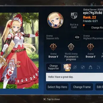 Epic Seven Accounts Starter Global Unverif | Starter | 2 ML (TR Elvira,C Pavel) | PoH ON | Stigma 4.6K | Log Stove | EP7361B