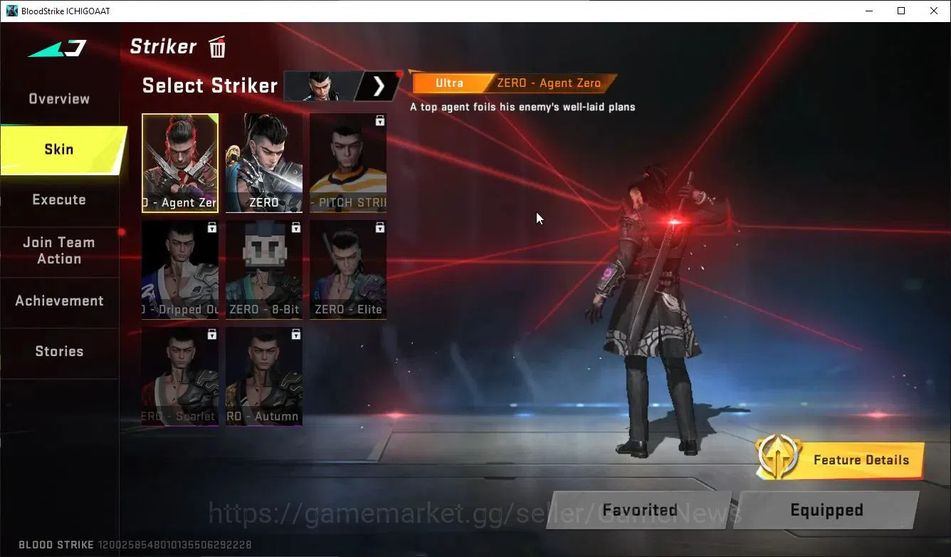 Blood Strike Accounts ASIA|3 ULTRA Zero AgentZ,Kraken-Puplr knight,URB-N image 3