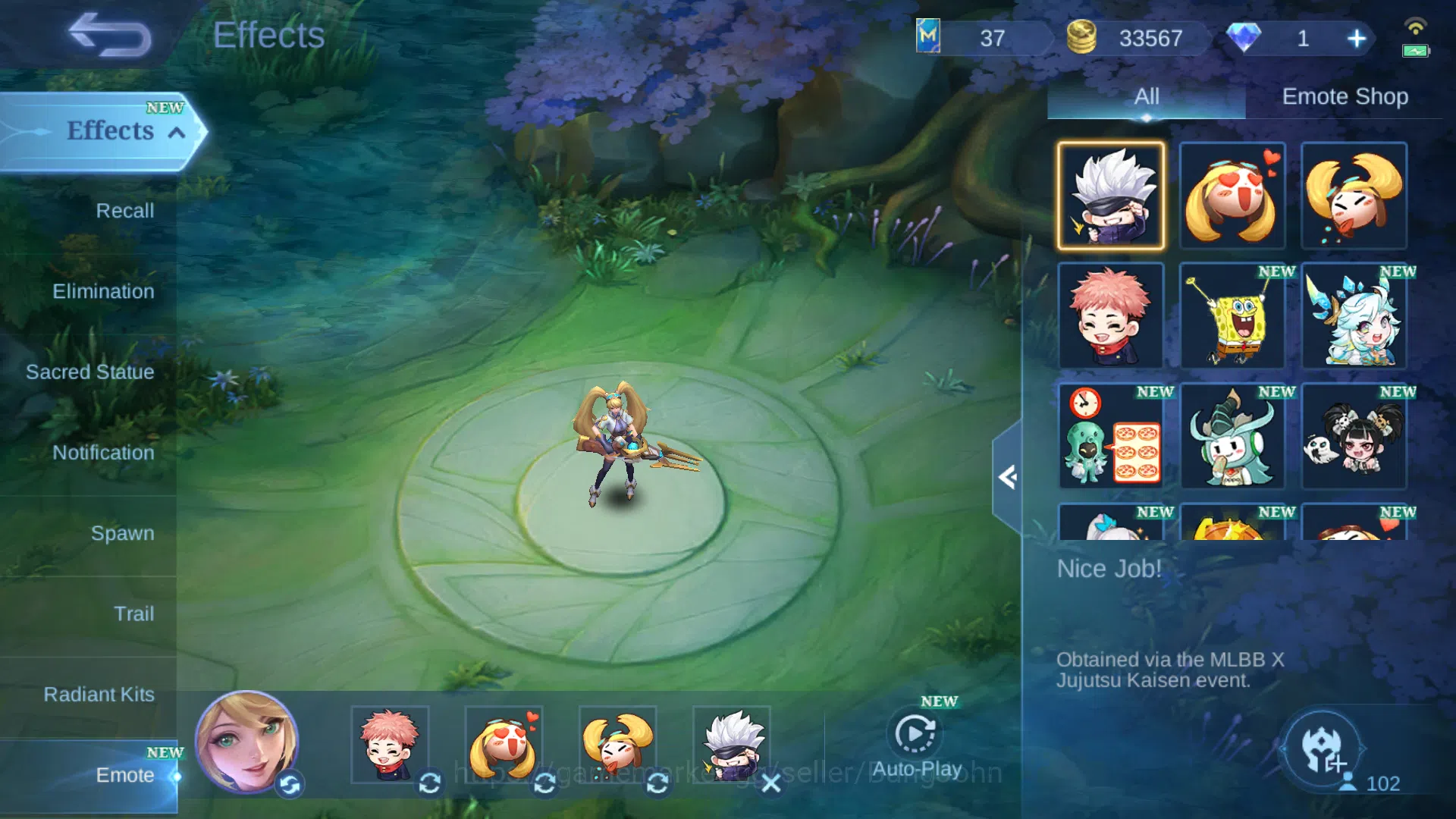 Mobile Legends: Bang Bang Accounts Hero 102 | Skin 169 |LuckyBox Fanny | Valentine Fa image 2