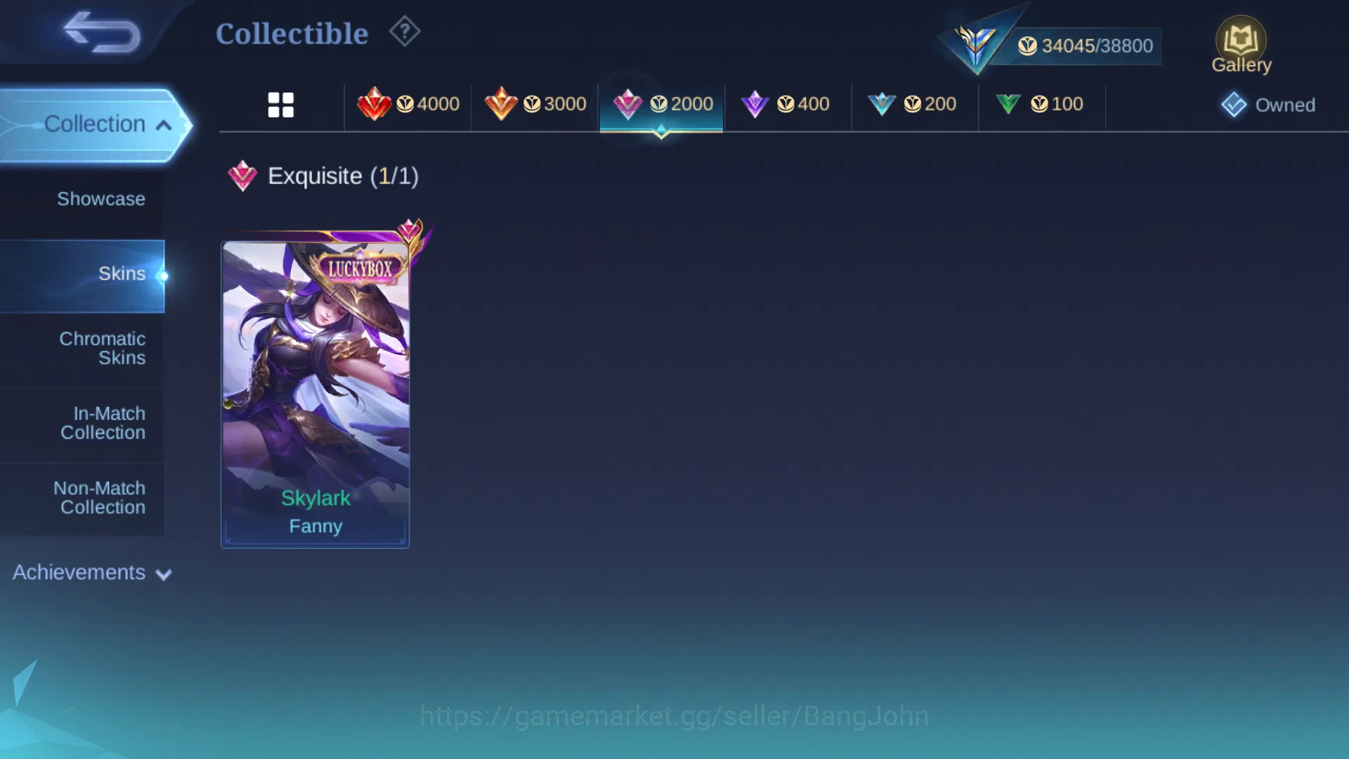 Mobile Legends: Bang Bang Accounts Hero 102 | Skin 169 |LuckyBox Fanny | Valentine Fa image 9