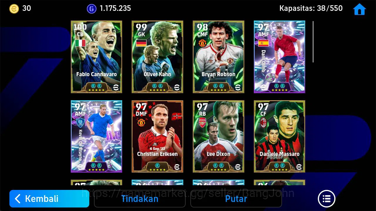eFootball Accounts power 2660 | bryan robson, Eriksen MU, lee Dixon e image 4