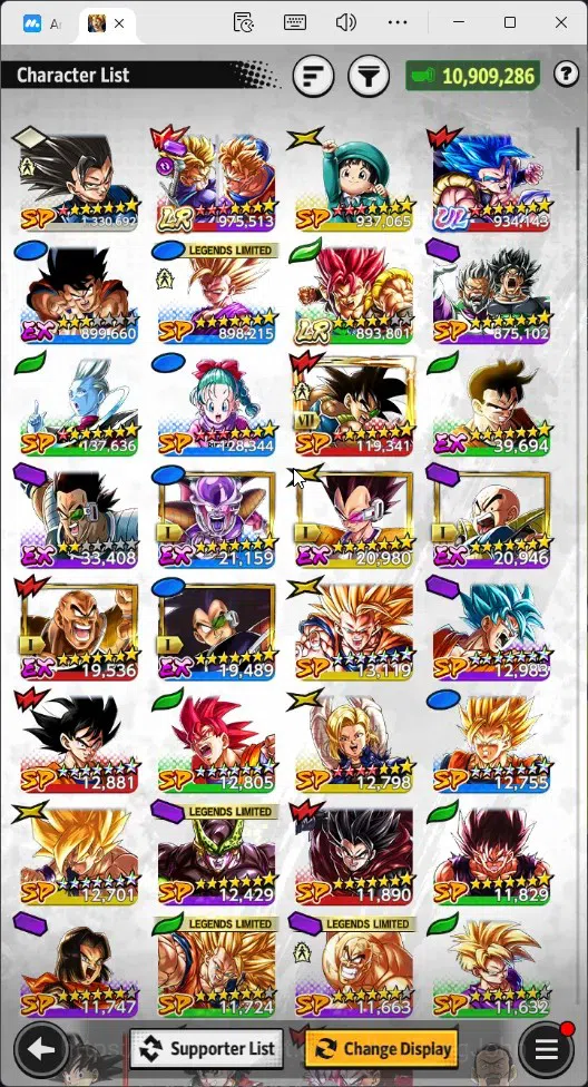 Dragon Ball Legends Accounts Global | Lvl 158|10.9M Total Power|104 CC|1 UL|2 L image 13