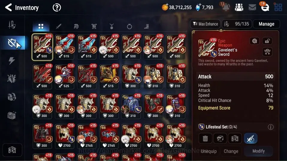 Epic Seven Accounts High-End GLOBAL Unverif|7 ML[Notos,LOTScales,DB Senya,Etc]+Ivana,Rinak,Estelle,Setsuka,etc|PoH ON|7,7K 11