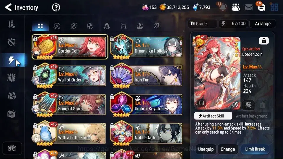 Epic Seven Accounts High-End GLOBAL Unverif|7 ML[Notos,LOTScales,DB Senya,Etc]+Ivana,Rinak,Estelle,Setsuka,etc|PoH ON|7,7K 12