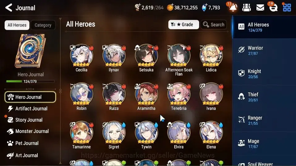 Epic Seven Accounts High-End GLOBAL Unverif|7 ML[Notos,LOTScales,DB Senya,Etc]+Ivana,Rinak,Estelle,Setsuka,etc|PoH ON|7,7K 7