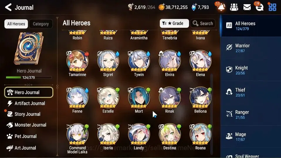 Epic Seven Accounts High-End GLOBAL Unverif|7 ML[Notos,LOTScales,DB Senya,Etc]+Ivana,Rinak,Estelle,Setsuka,etc|PoH ON|7,7K 8