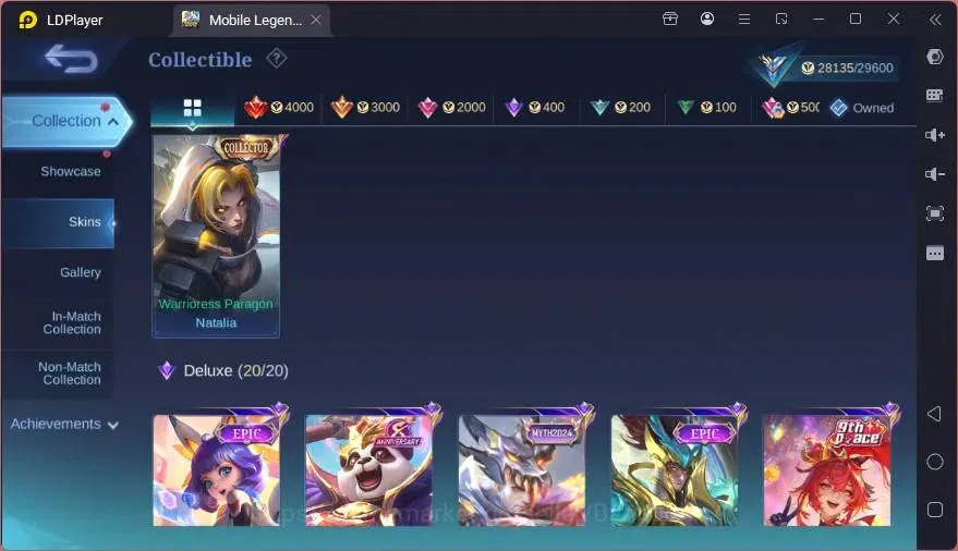 Mobile Legends: Bang Bang Accounts GLOBAL Hero 101 Skin 133 | BLAZING Layla | EPIC Ha image 11