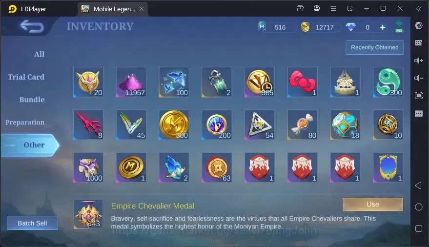 Mobile Legends: Bang Bang Accounts GLOBAL Hero 101 Skin 133 | BLAZING Layla | EPIC Ha image 13