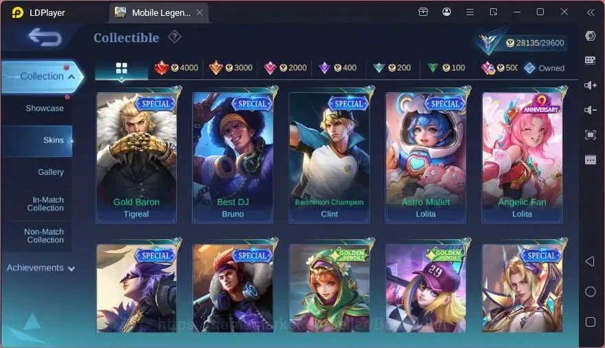 Mobile Legends: Bang Bang Accounts GLOBAL Hero 101 Skin 133 | BLAZING Layla | EPIC Ha image 6