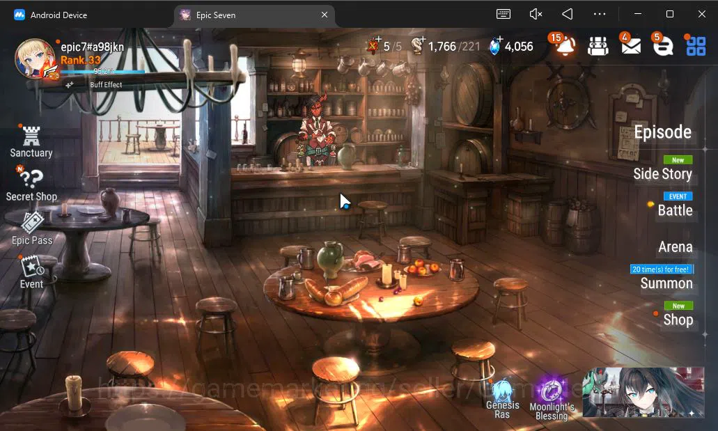 Epic Seven Mid-Tier ASIA Unverif| 7 ML (TE Kayron,DP Aria,BW Iseria,PC image 1