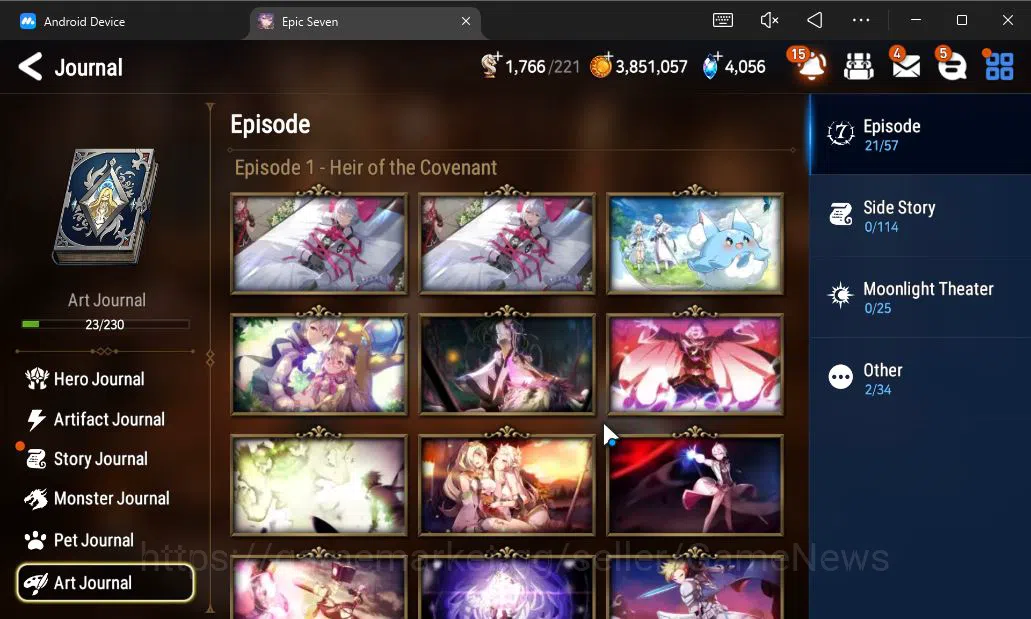 Epic Seven Accounts ASIA Unverif| 7 ML (TE Kayron,DP Aria,BW Iseria,PC image 12