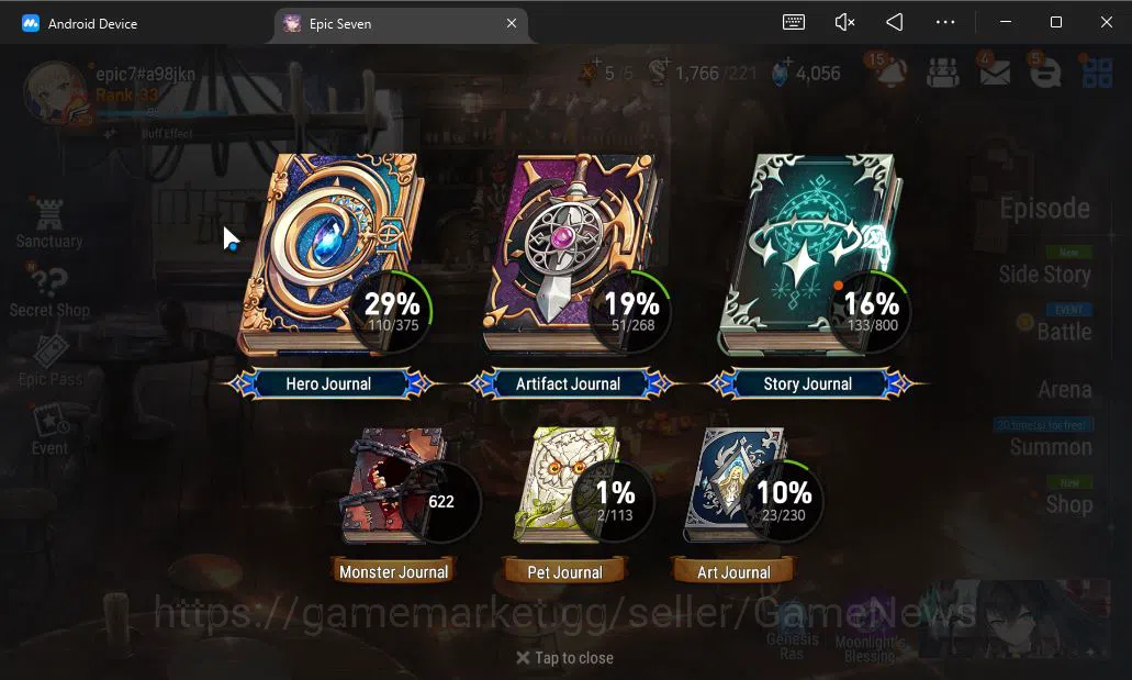 Epic Seven Accounts ASIA Unverif| 7 ML (TE Kayron,DP Aria,BW Iseria,PC image 3