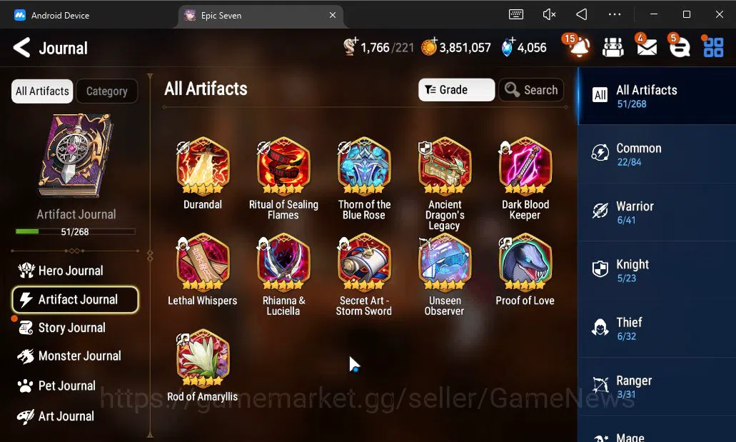 Epic Seven Accounts ASIA Unverif| 7 ML (TE Kayron,DP Aria,BW Iseria,PC image 6