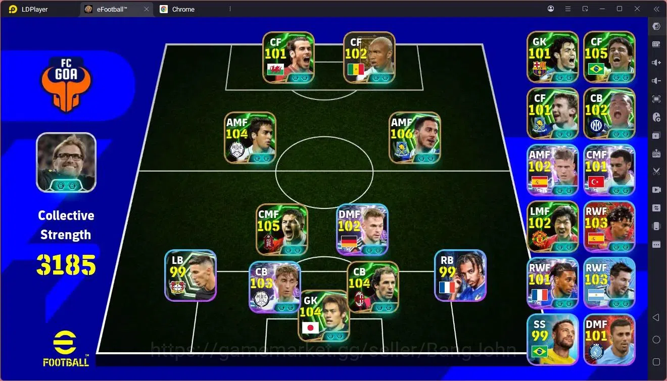 eFootball Accounts Mobile |PW 3185|Epic Hazard,Baresi,Gerrard,Bebeto, image 1